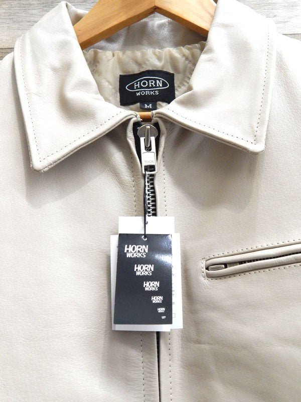 HORN WORKS/ホーンワークス レザージャケット バッファロー ベージュ - 安心保証・業界最安値の販売 福助